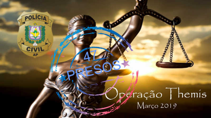 POLÍCIA CIVIL DO AMAPÁ ENCERRA A OPERAÇÃO THEMIS COM 47 PRISÕES